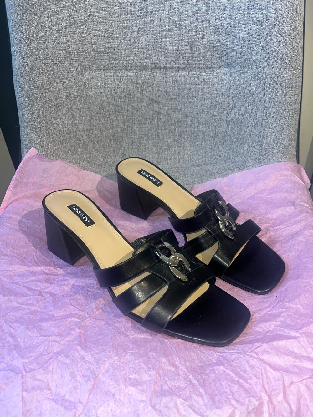 Nine West Block Heel Mules